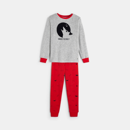 Avis Pyjama velours à motif gris garçon OKAIDI 1
