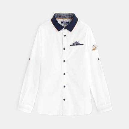 Avis Chemise col polo blanche garçon OKAIDI 1