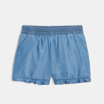 Avis Short en denim léger bleu fille OKAIDI 1