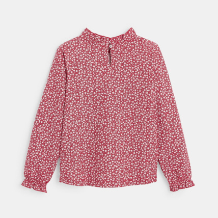 Avis Blouse imprimée à col collerette rose fille OKAIDI 4