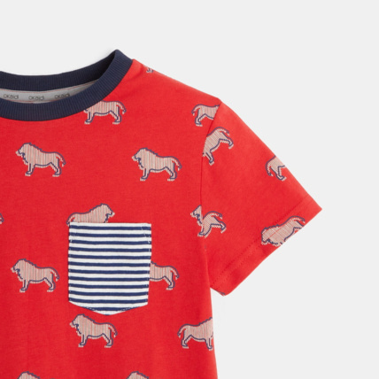 Avis Pyjama short imprimé lion rouge garçon OKAIDI 2