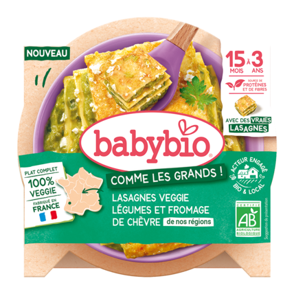 Avis Lasagnes veggie légumes et fromage de chèvre Babybio 1