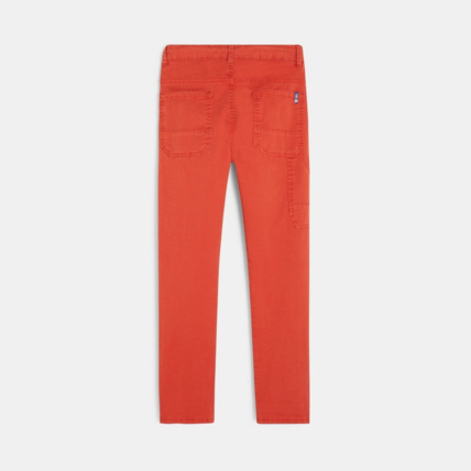 Avis Pantalon relax fit stretch orange garçon OKAIDI 4