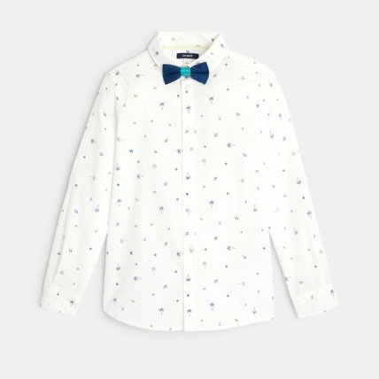 Avis Chemise imprimée à nœud papillon blanche garçon OKAIDI 1