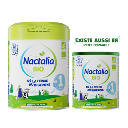 Avis Lait bio infantile 1er âge 0-6 mois Nactalia BIO 3