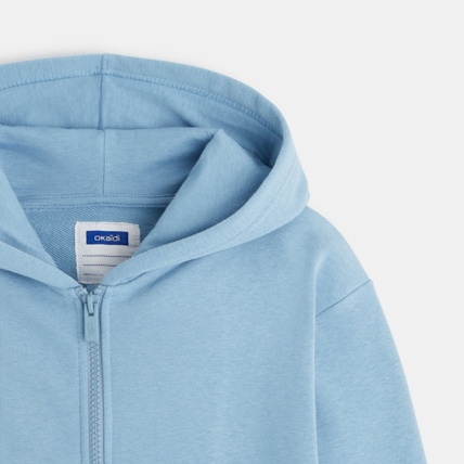 Avis Sweat zippé à capuche bleu garçon OKAIDI 2