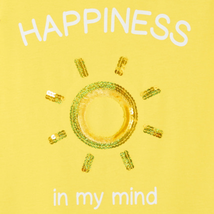 Avis T-shirt à motif 3D fantaisie jaune fille OKAIDI 2
