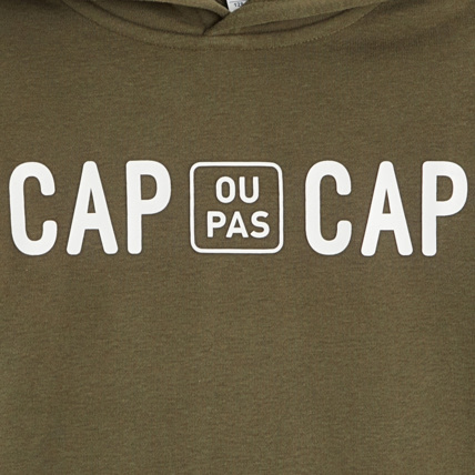 Avis Sweat à capuche Cap ou pas cap vert garçon OKAIDI 2