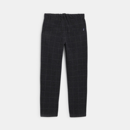 Avis Pantalon coupe jogger toucher flanelle gris garçon OKAIDI 3