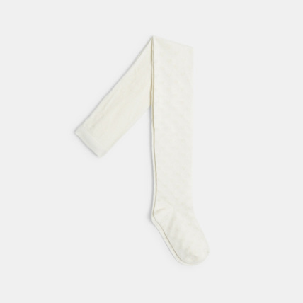 Avis Collant en coton thermorégulant blancs fille OKAIDI 1