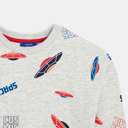 Avis Sweat-shirt imprimé blanc garçon OKAIDI 3