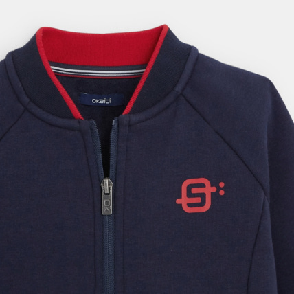 Avis Sweat-shirt teddy zippé bleu garçon OKAIDI 3