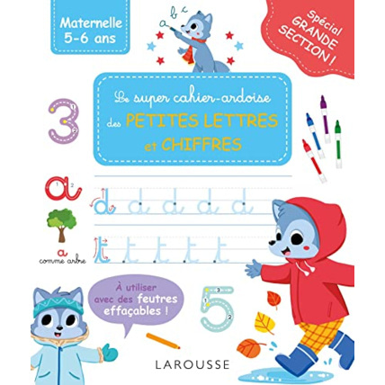Avis Mon super cahier ardoise GS - Petites lettres - Chiffres LAROUSSE 1