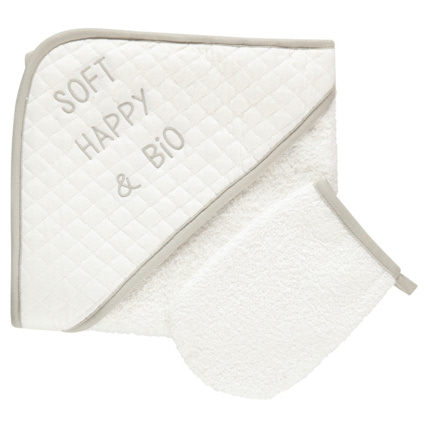 Avis Cape de bain et gant de toilette coton bio Prémaman 1