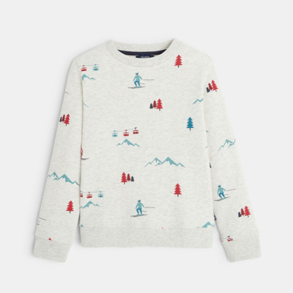 Avis Sweat-shirt à motifs imprimés blanc garçon OKAIDI 2
