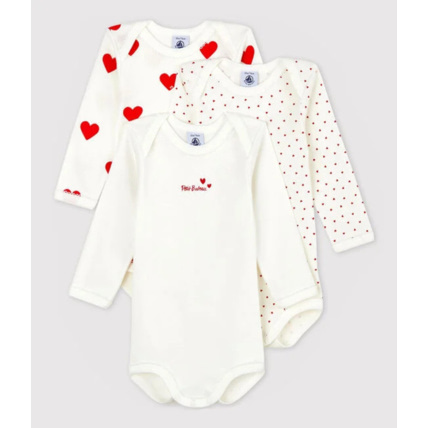 Avis Lot de 3 bodies manches longues Coeurs Petit Bateau 4