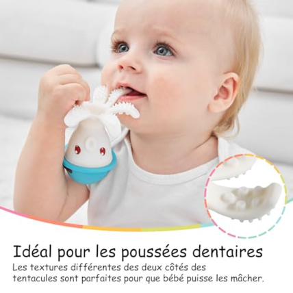 Avis Jouet de dentition Octopus Teether Mombella 2