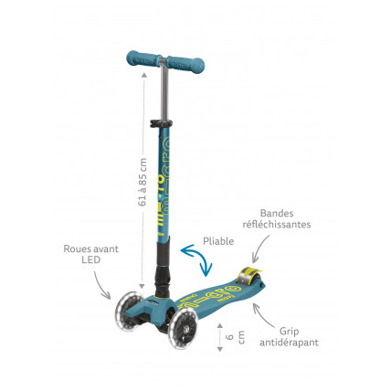 Avis Trottinette pliable Maxi Deluxe LED Micro Mobility 8