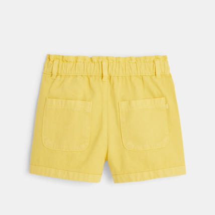 Avis Short à taille élastiquée et boutons jaune fille OKAIDI 6