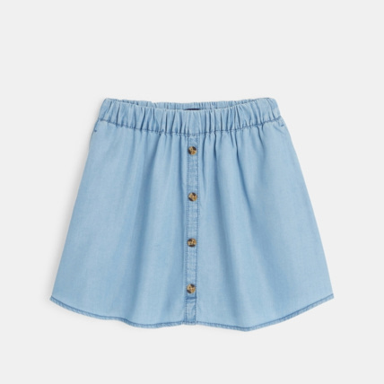 Avis Jupe en jean tencel bleue fille OKAIDI 1