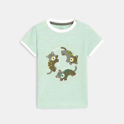 Avis T-shirt tigres coton fantaisie OBAÏBI 1