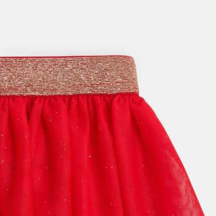 Avis Jupe tutu courte et pailletée rouge fille OKAIDI 2