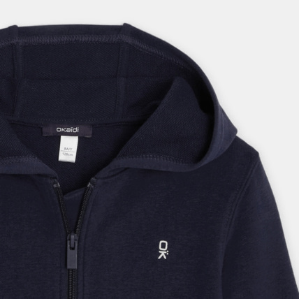 Avis Sweat-shirt uni à capuche bleu garçon OKAIDI 2