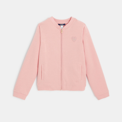 Avis Sweat zippé à pois irisés rose fille OKAIDI 1