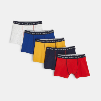 Avis Boxers de couleur (lot de 5) garçon OKAIDI 1