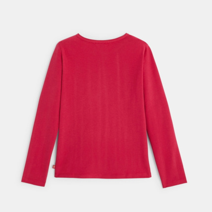 Avis T-shirt coton bio à motif clouté rose fille OKAIDI 3