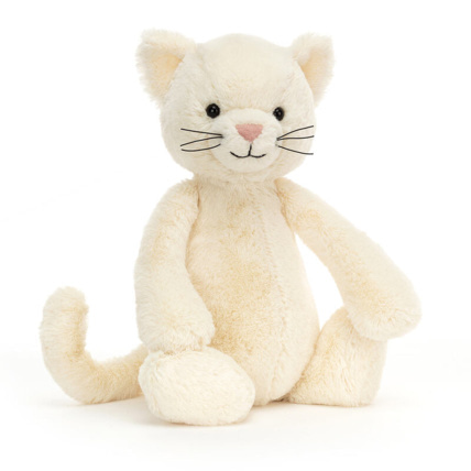 Avis Peluche Chaton Bashful Medium - Cream Jellycat 1