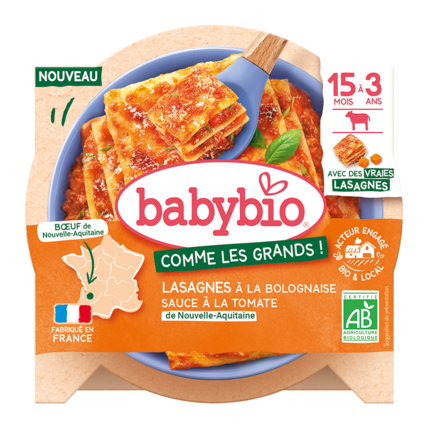 Avis Lasagnes à la bolognaise boeuf et tomate Babybio 1