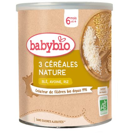 Avis 3 Céréales Nature Blé Avoine Riz Babybio 1