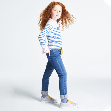 Avis Jean slim hyper-stretch bleu fille OKAIDI 5