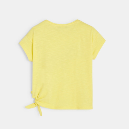 Avis T-shirt à motif fantaisie jaune fille OKAIDI 4