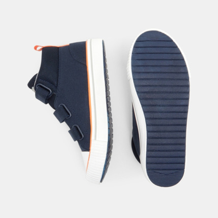Avis Baskets mid toile à scratch bleues garçon OKAIDI 3