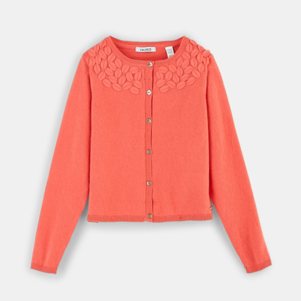 Avis Gilet boléro orange fille OKAIDI 1