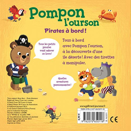 Avis Pompon l'ourson : Pirates à bord ! GALLIMARD JEUNESSE 2