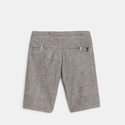 Avis Bermuda slim en toile jaune garçon OKAIDI 4