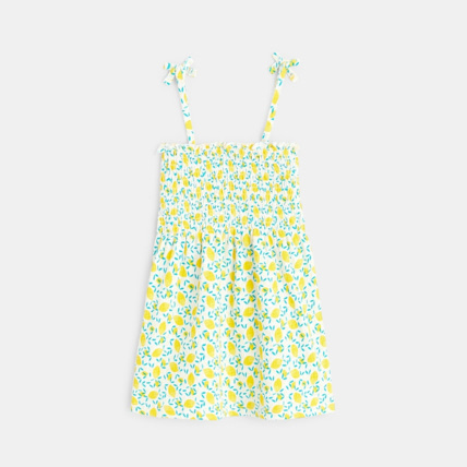 Avis Top à smocks imprimé jaune fille OKAIDI 4