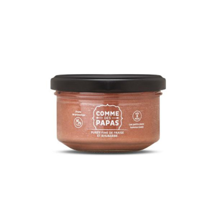 Avis Purée fine de fraise et rhubarbe COMME DES PAPAS 1