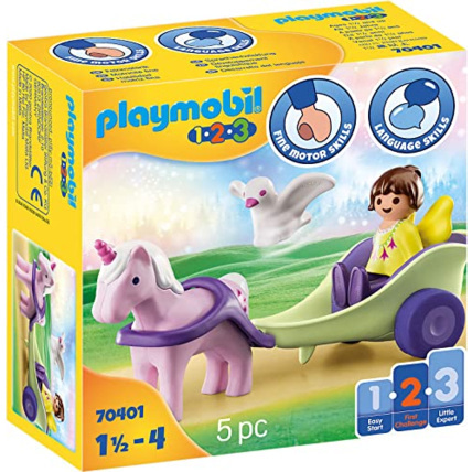 Avis Playmobil 1.2.3 - Calèche avec licorne et fée PLAYMOBIL 1