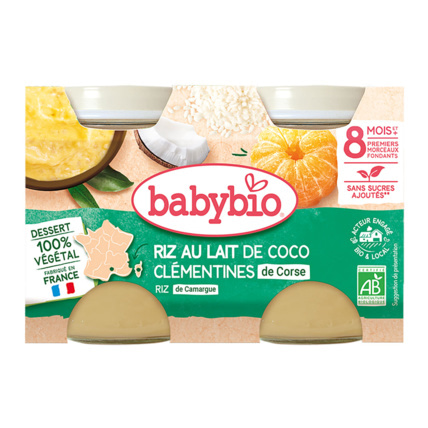 Avis Riz au Lait de coco Clémentines de Corse Babybio 1
