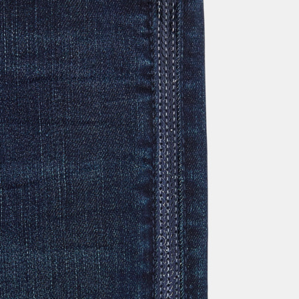 Avis Jean skinny avec galon en sequins brodés bleu fille OKAIDI 3