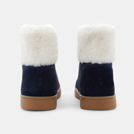 Avis Boots croûte de cuir irisée col fourré noires fille OKAIDI 4