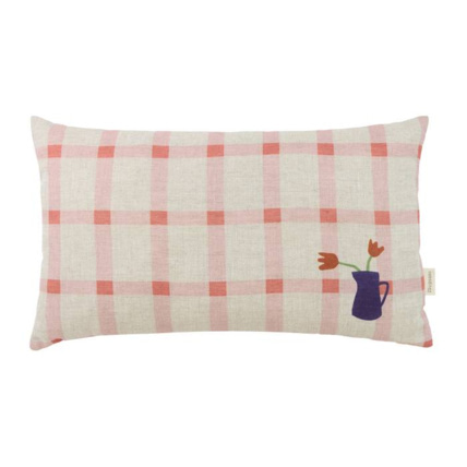 Avis Coussin en lin français Carreaux NOBODINOZ 2