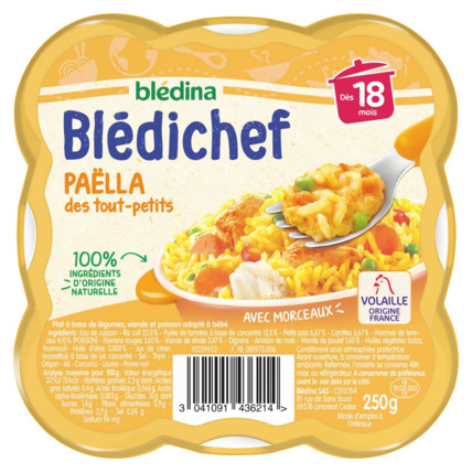 Avis BLEDICHEF Paëlla des tout-petits Blédina 1