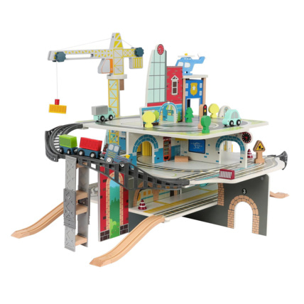Avis Jouet bois Gare féroviaire en bois CARREFOUR WOODEN 1