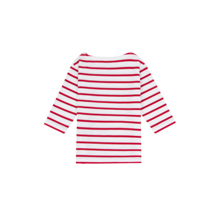 Avis Marinière "Beg Meil" Kids - coton - Blanc/Braise ARMOR-LUX 3