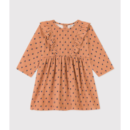 Avis Robe manches longues en velours Sienne fleurs Bleues Petit Bateau 2